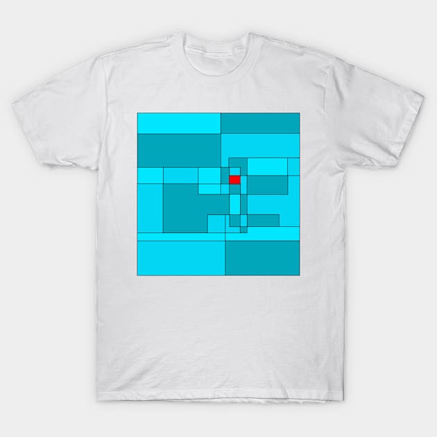 Graphic with color of the year 2021, aqua T-Shirt by robelf